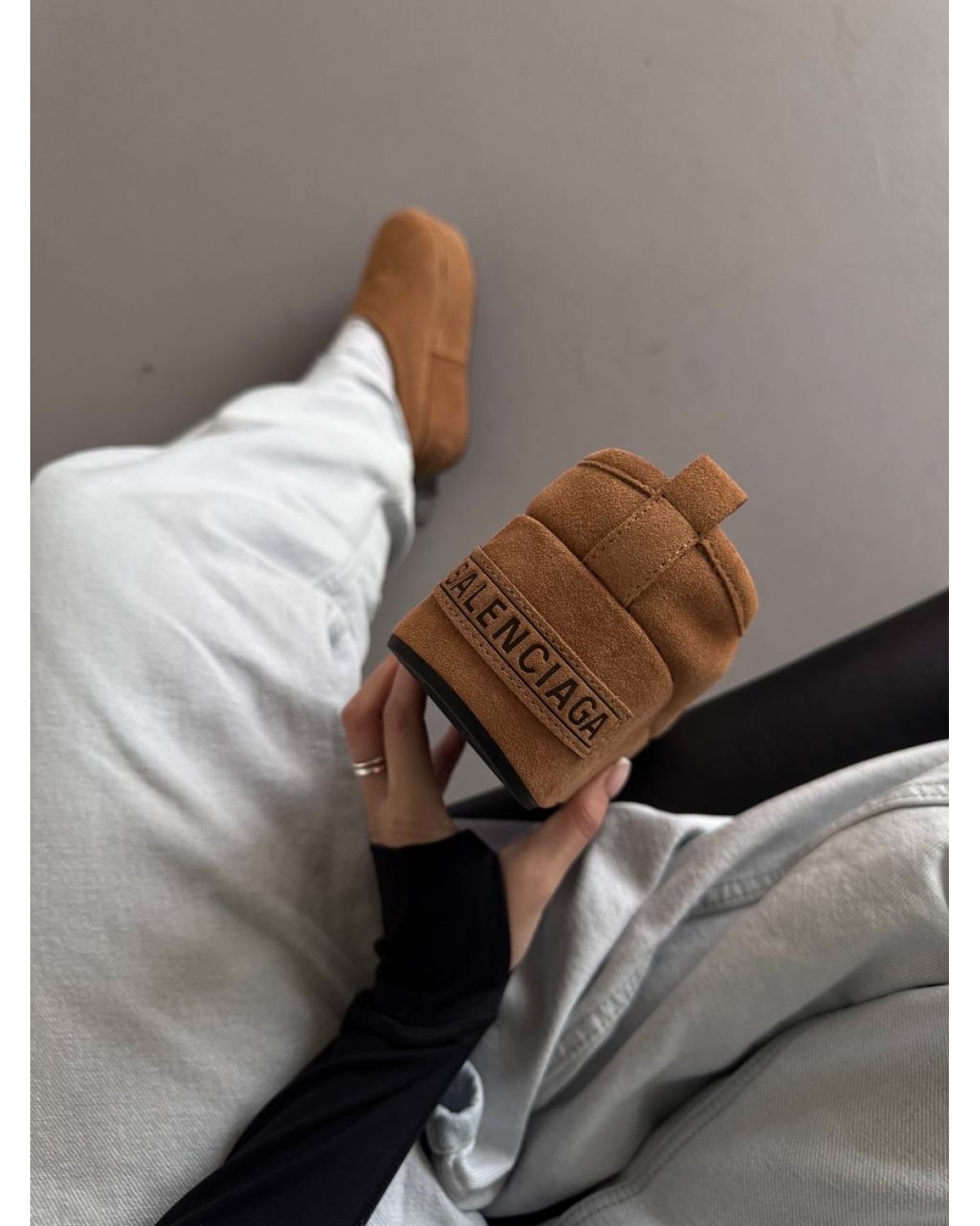Balenciaga Alaska Soft Platform Mules Chestnut Black Balenciaga Alaska Soft Platform Mules Chestnut Black