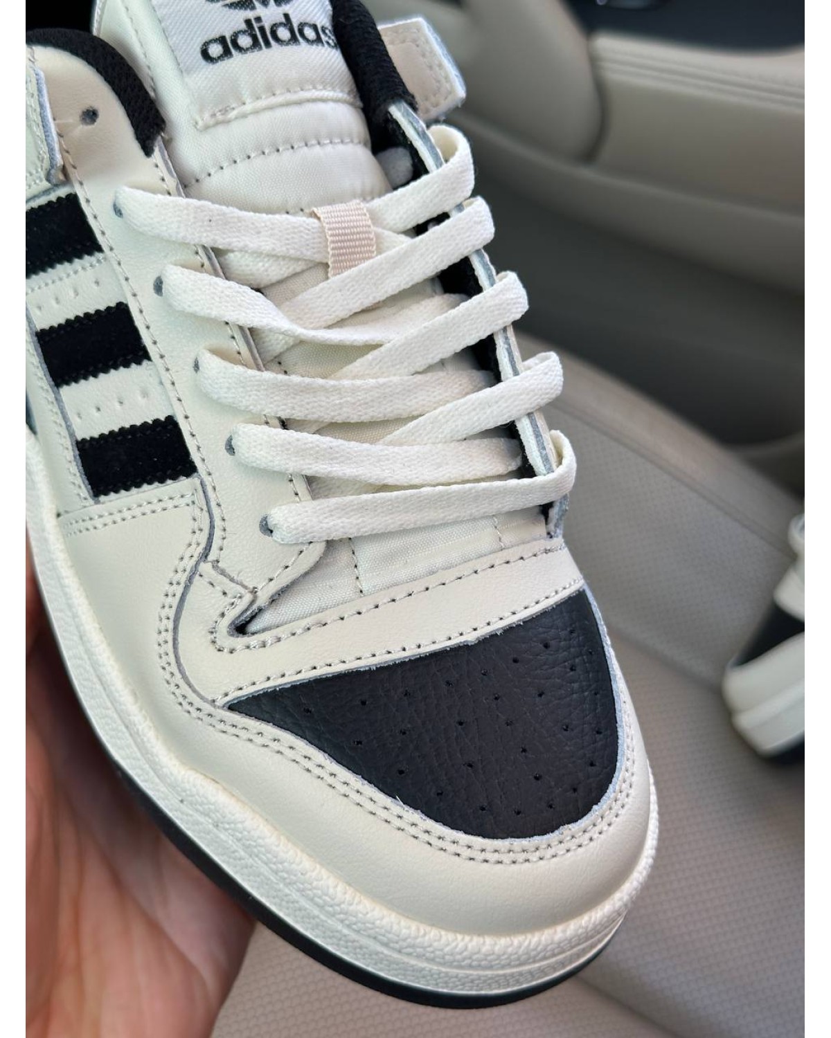 Adidas Forum Light Beige Black Adidas Forum Light Beige Black