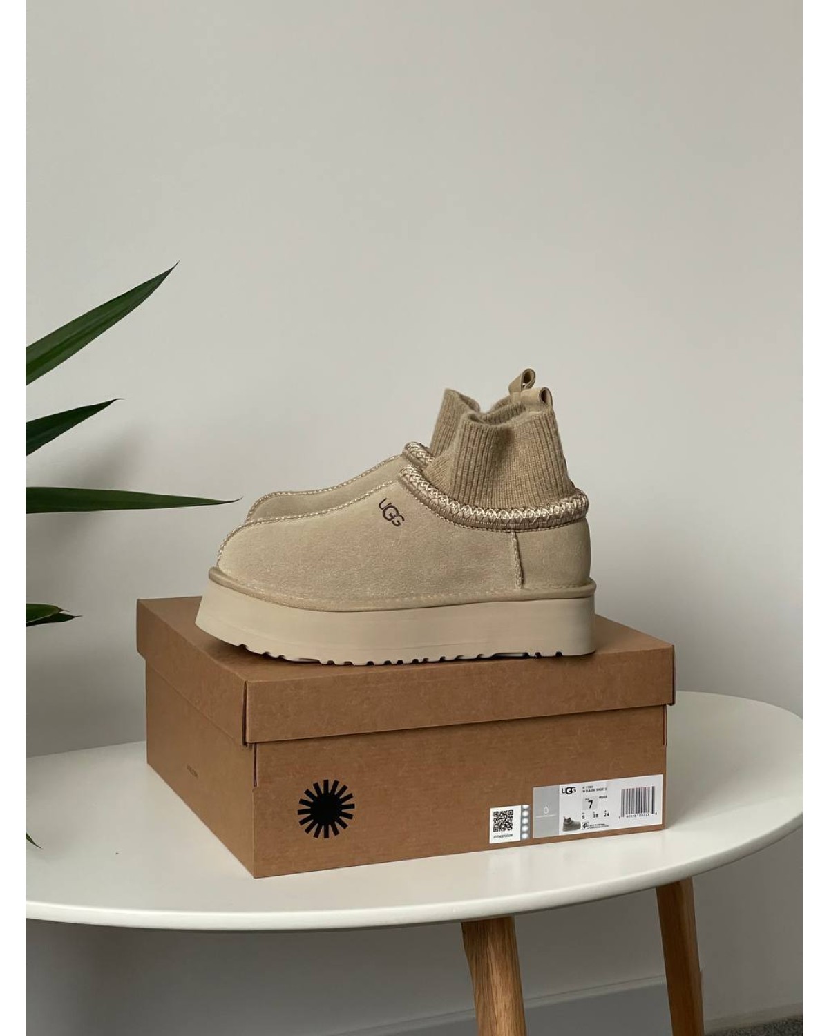 Ugg Tasman Platform Sock Beige