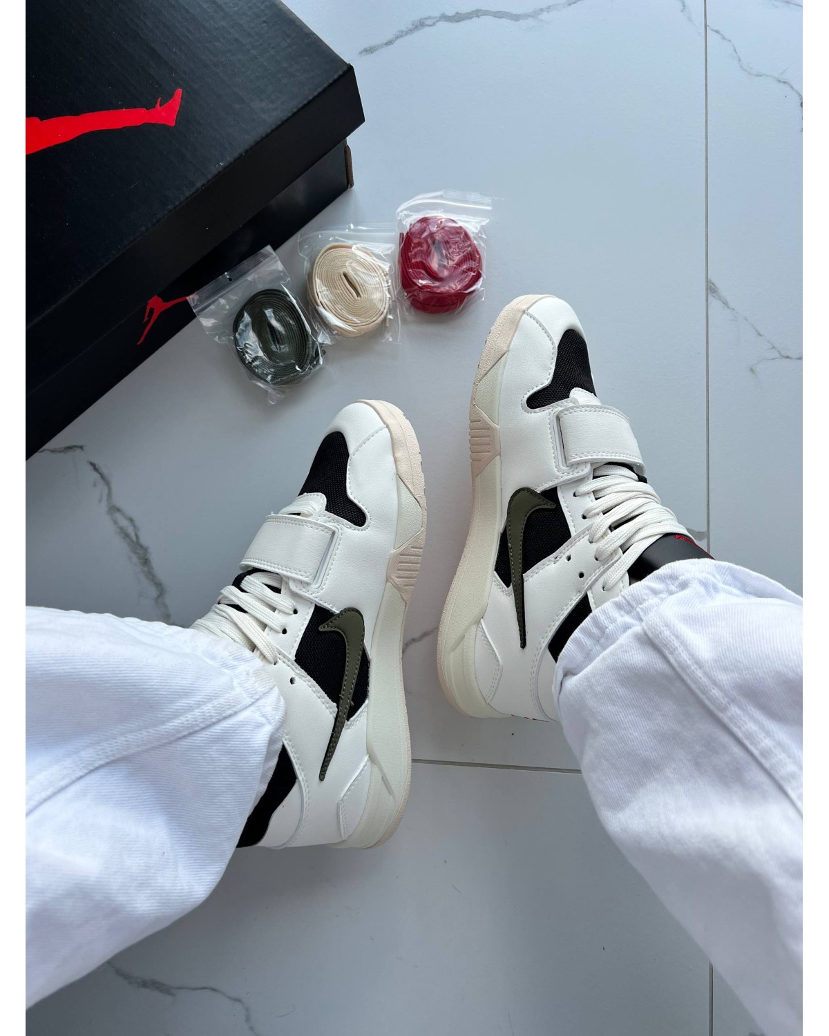 Jordan x Travis Scott Cut The Check Green White Black Jordan x Travis Scott Cut The Check Green White Black