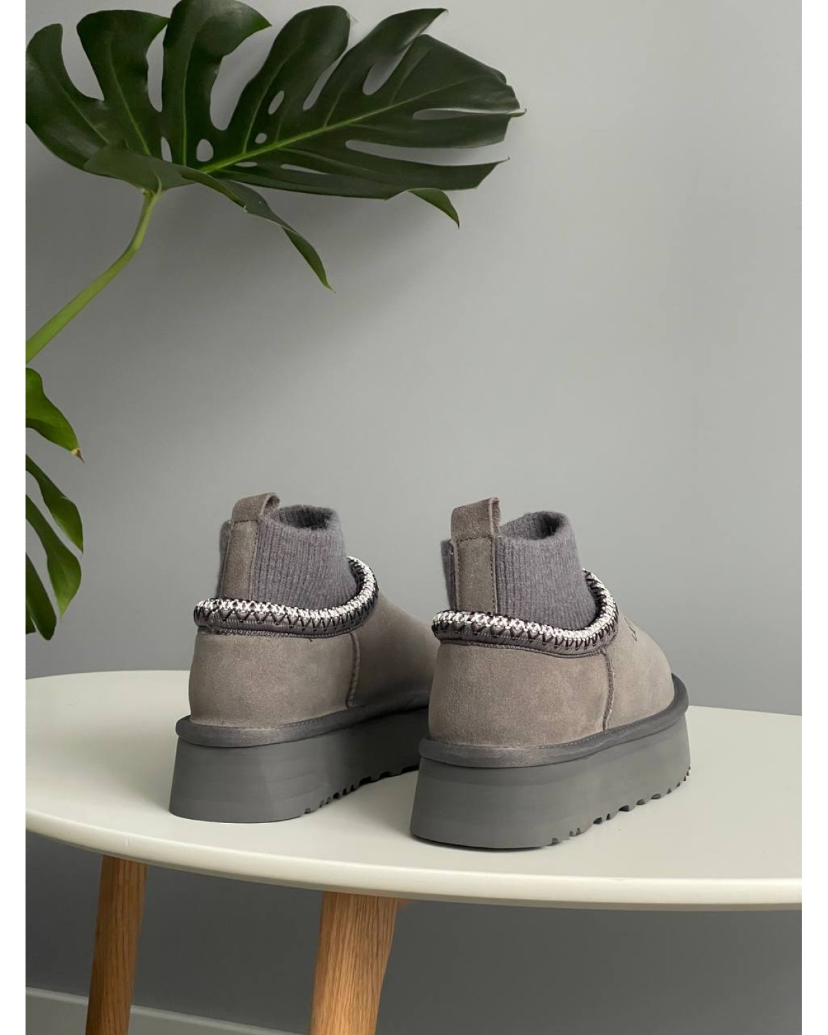 UGG Tasman Platform Sock Grey