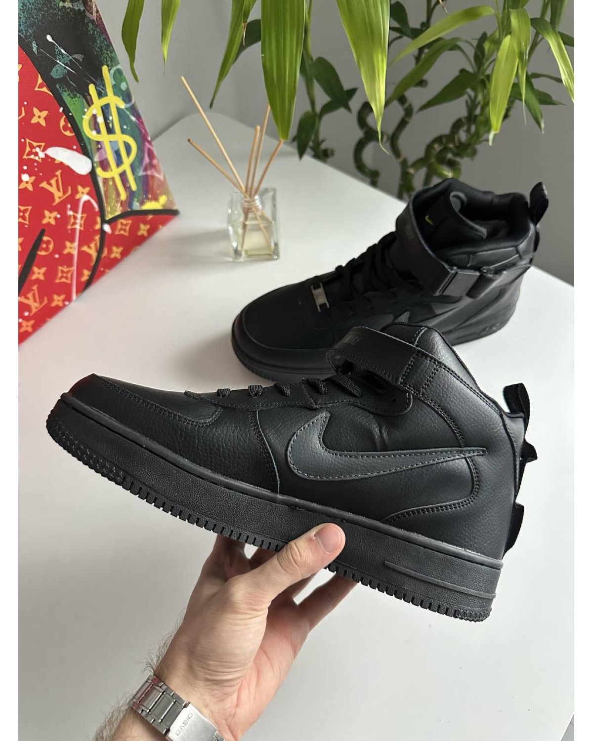 Nike Air Force 1 Mid Black Nike Air Force 1 Mid Black