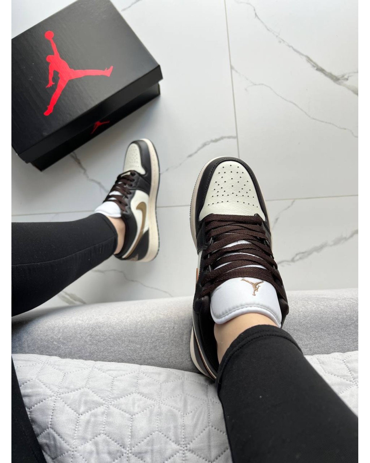 Jordan 1 Low Shadow Brown Mocha