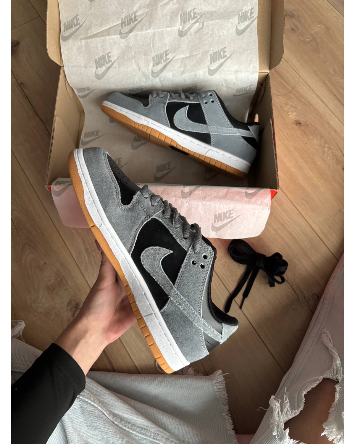 Nike Dunk Low Black Silver Nike Dunk Low Black Silver