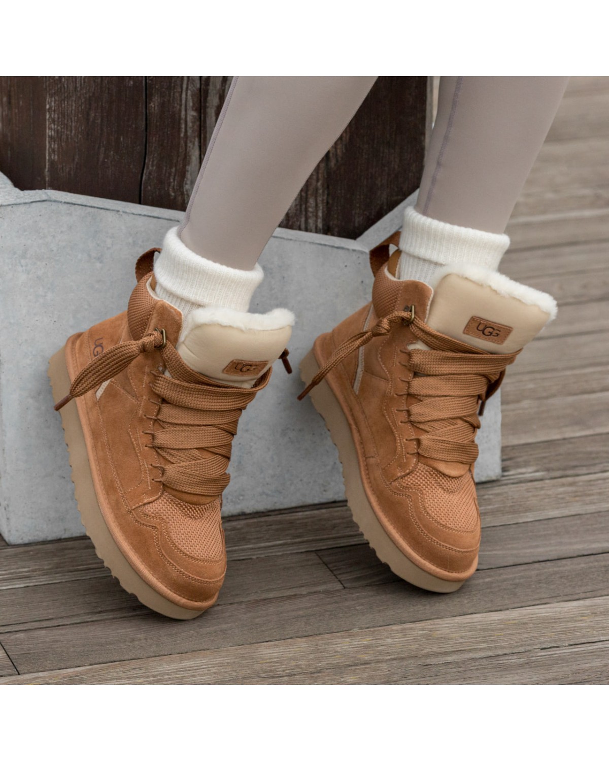 UGG Lowmel Sneaker High Chestnut