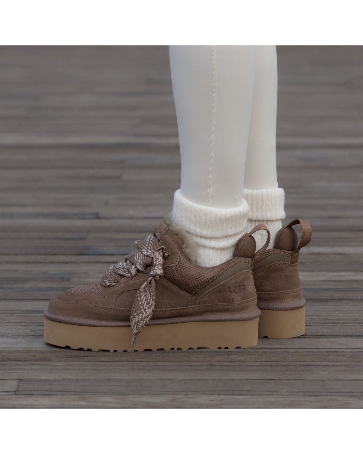 Ugg Lowmel Sneaker Platform Brown-Olive