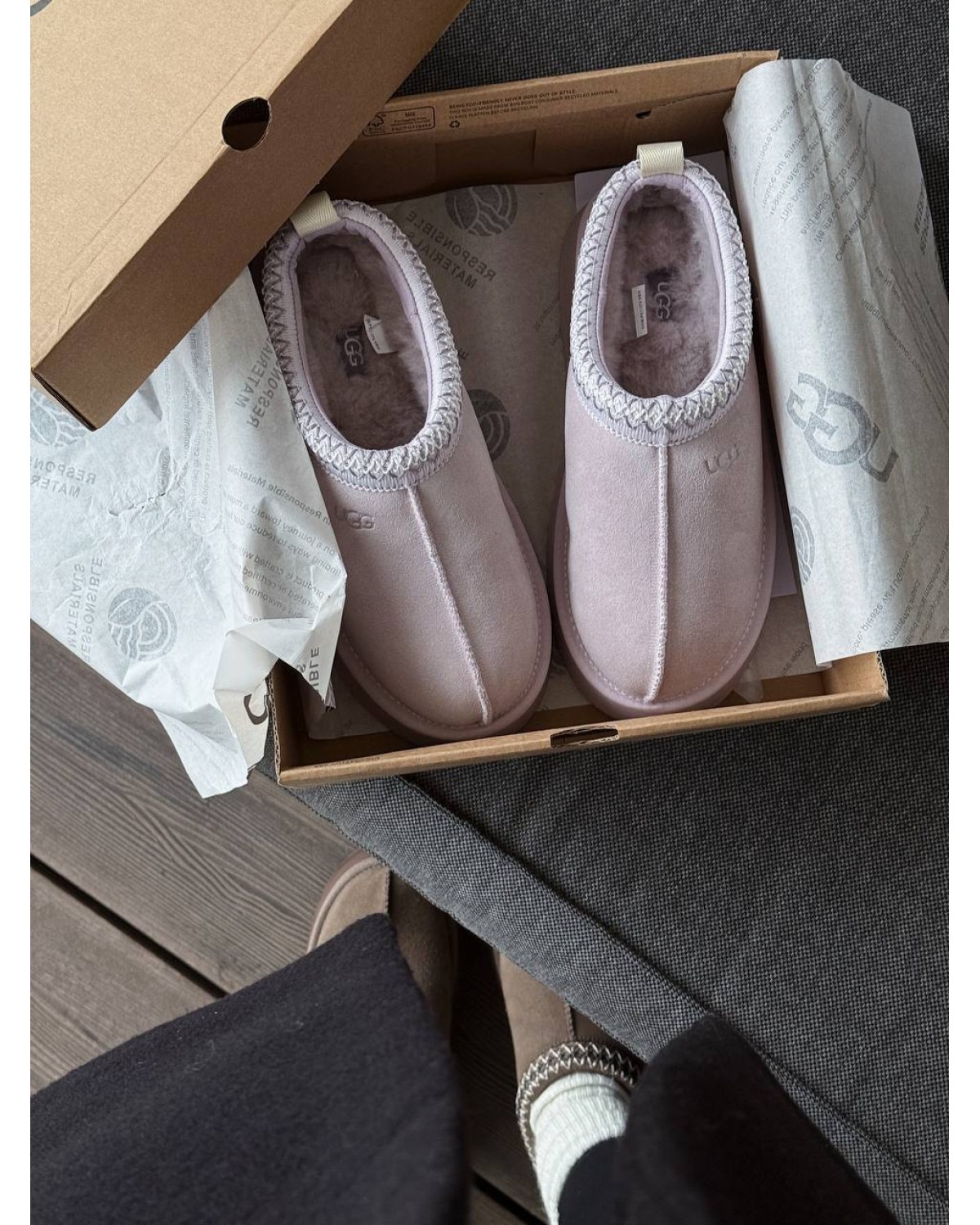 Ugg Tazz Slipper Bay Fog Platform Ugg Tazz Slipper Bay Fog Platform