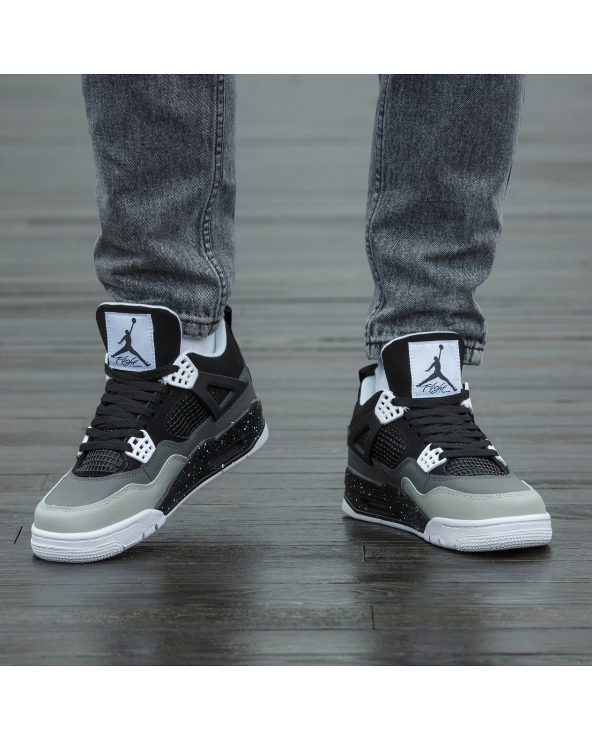 Air Jordan 4 Retro SE Fear Black White Air Jordan 4 Retro SE Fear Black White