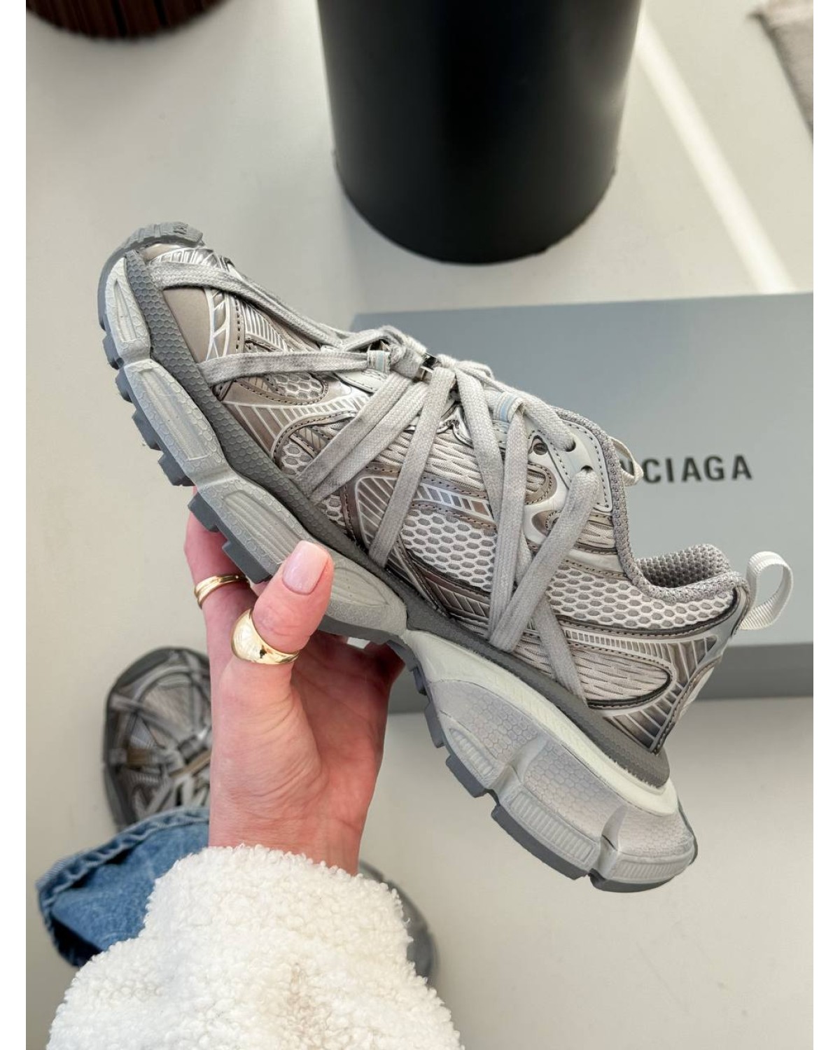 Balenciaga 3xl Extreme Laces Grey