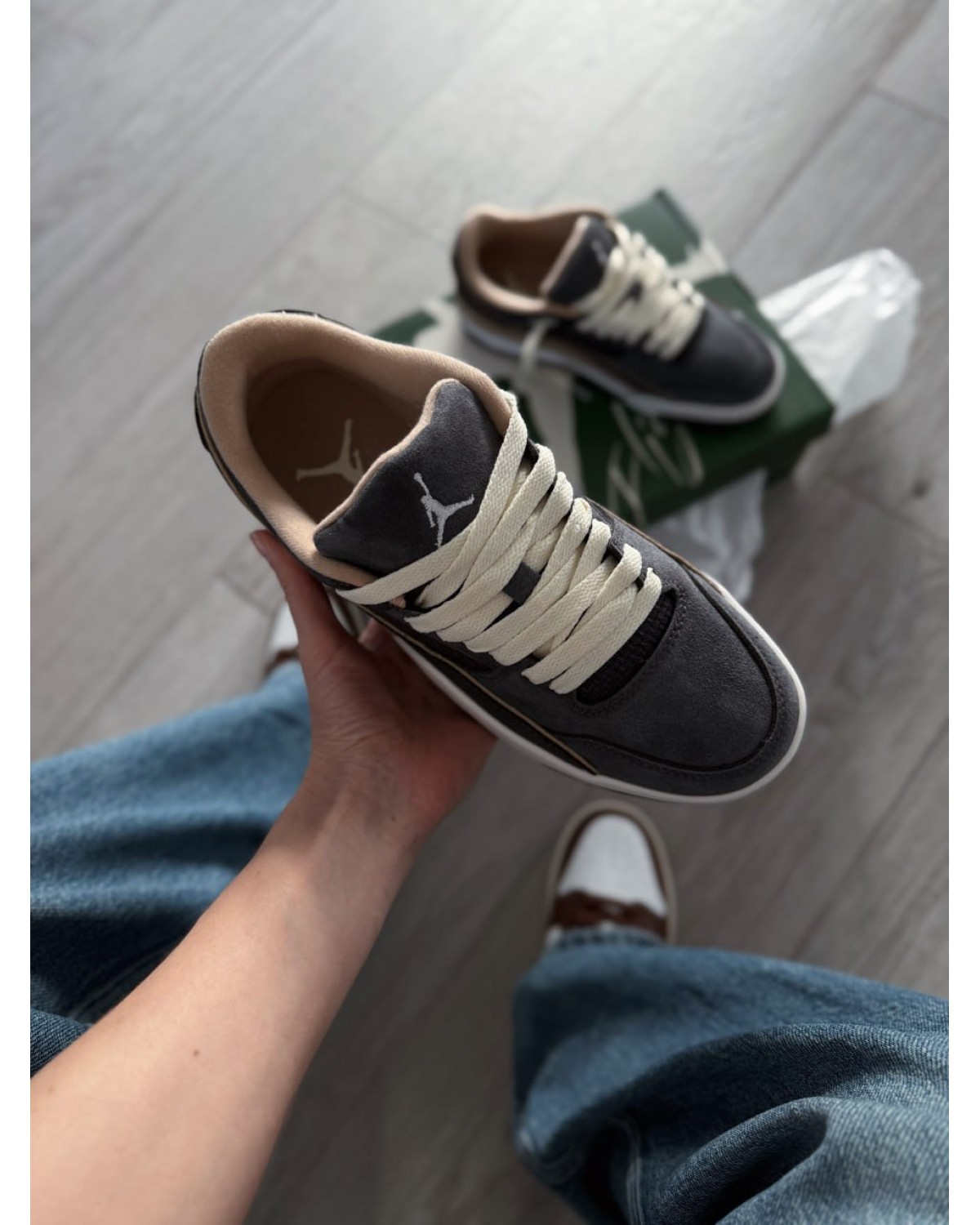 Jordan Flight Court Black Rattan Coconut Milk