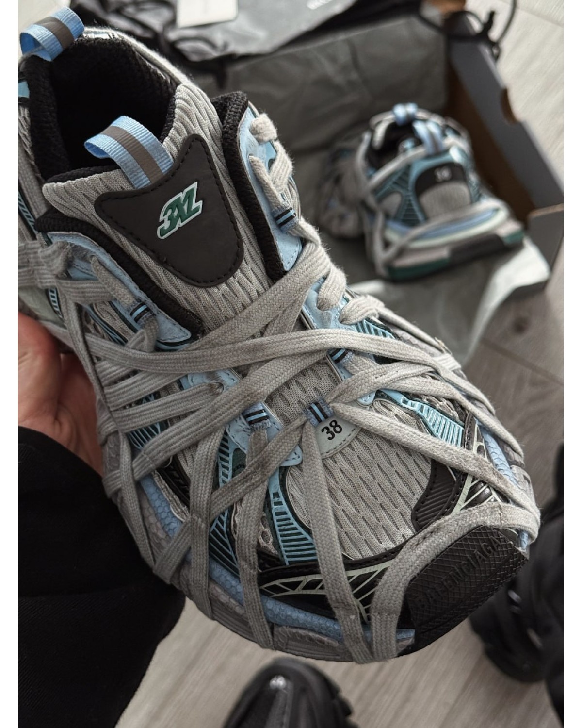 Balenciaga 3XL Extreme Lace Blue/Multicolor