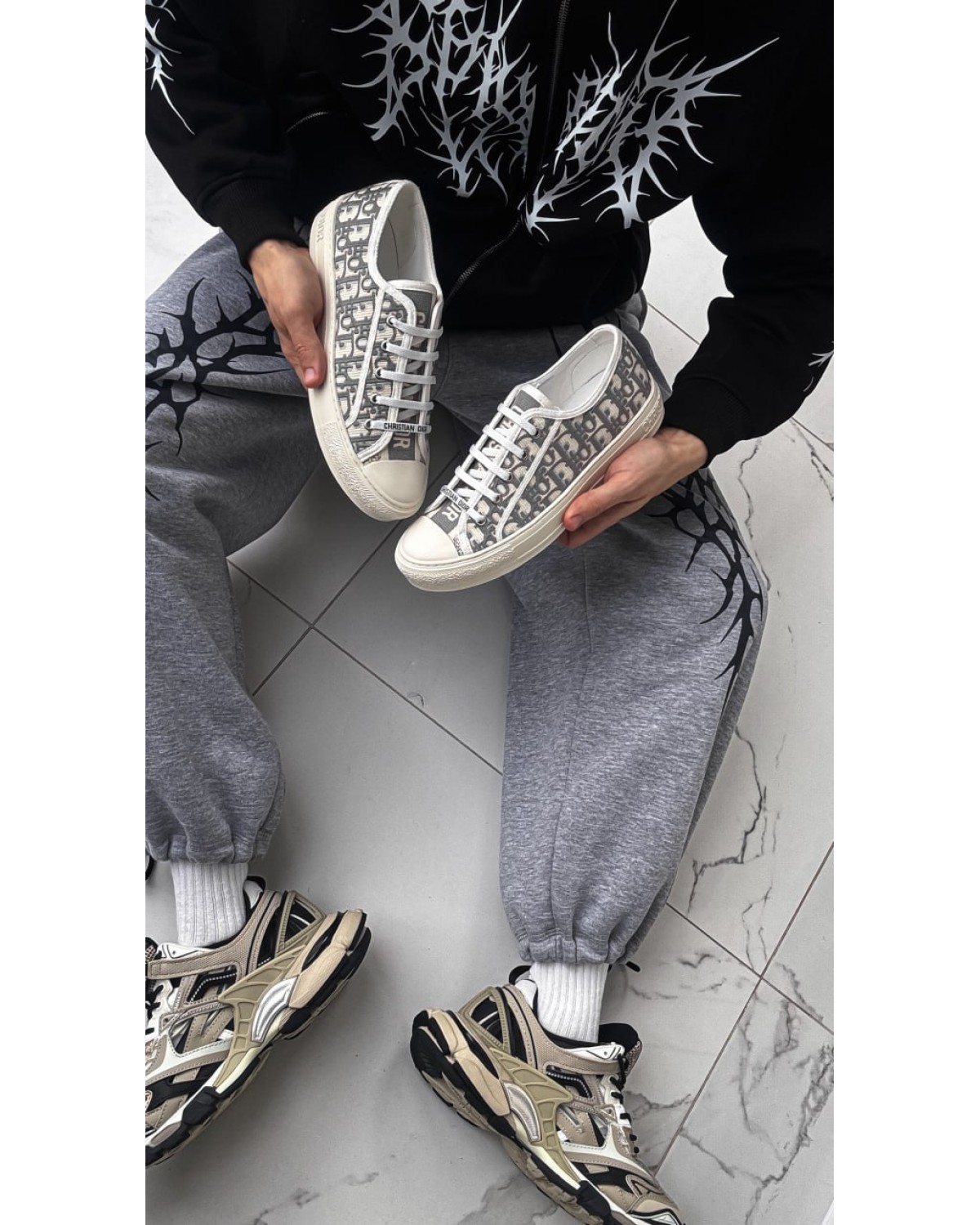 Christian Dior Walk'n'Dior White/Grey