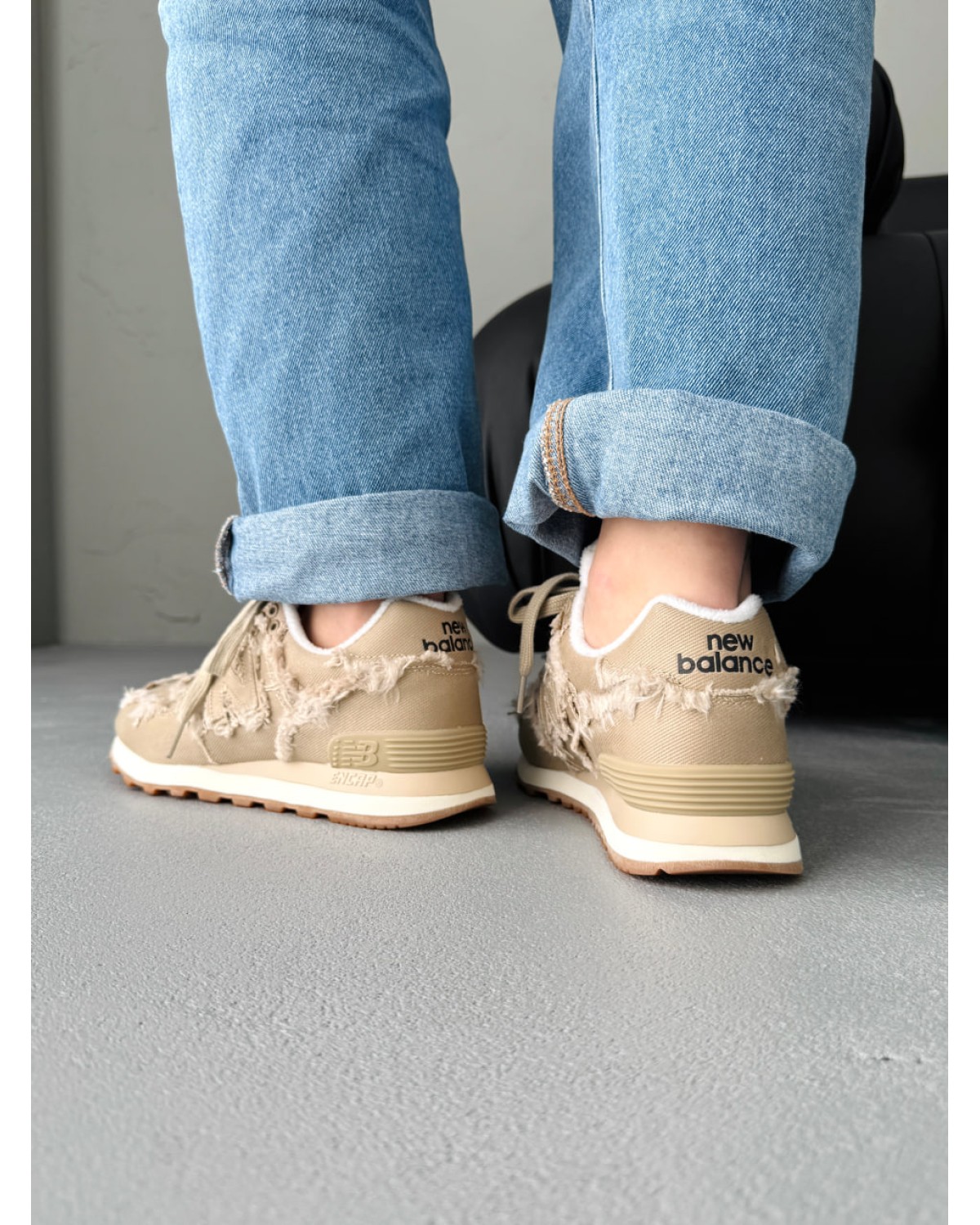 New Balance 574 x Miu Miu Beige