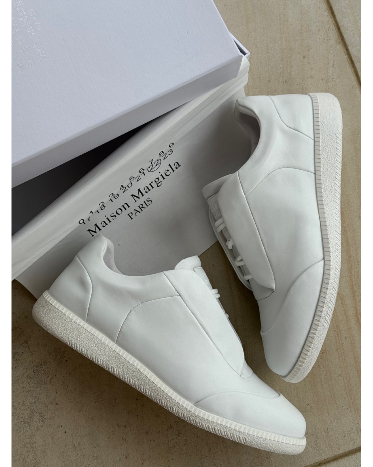 Maison Margiela White Black Paint