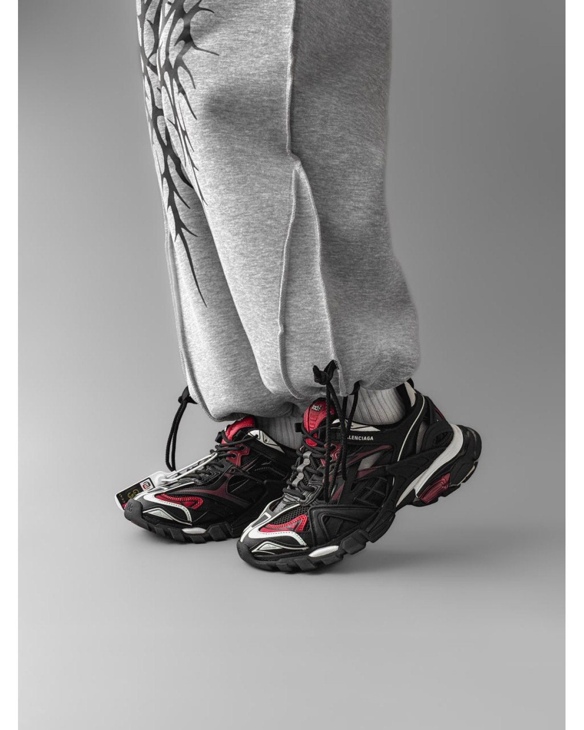 Balenciaga Track 2 Trainer Black Red