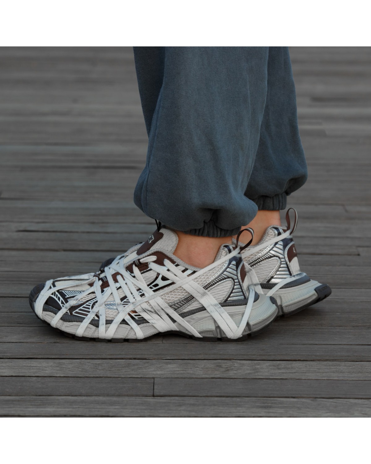 Balenciaga 3XL Elemente Lace Brown Grey Beige