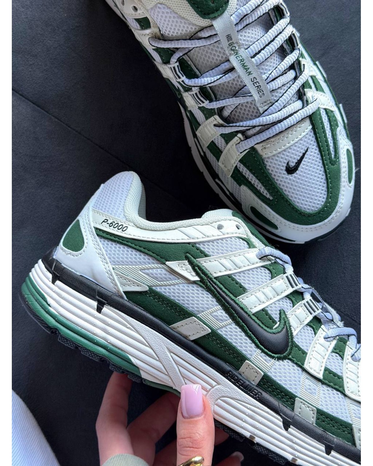 Nike P-6000 White/Green/Black