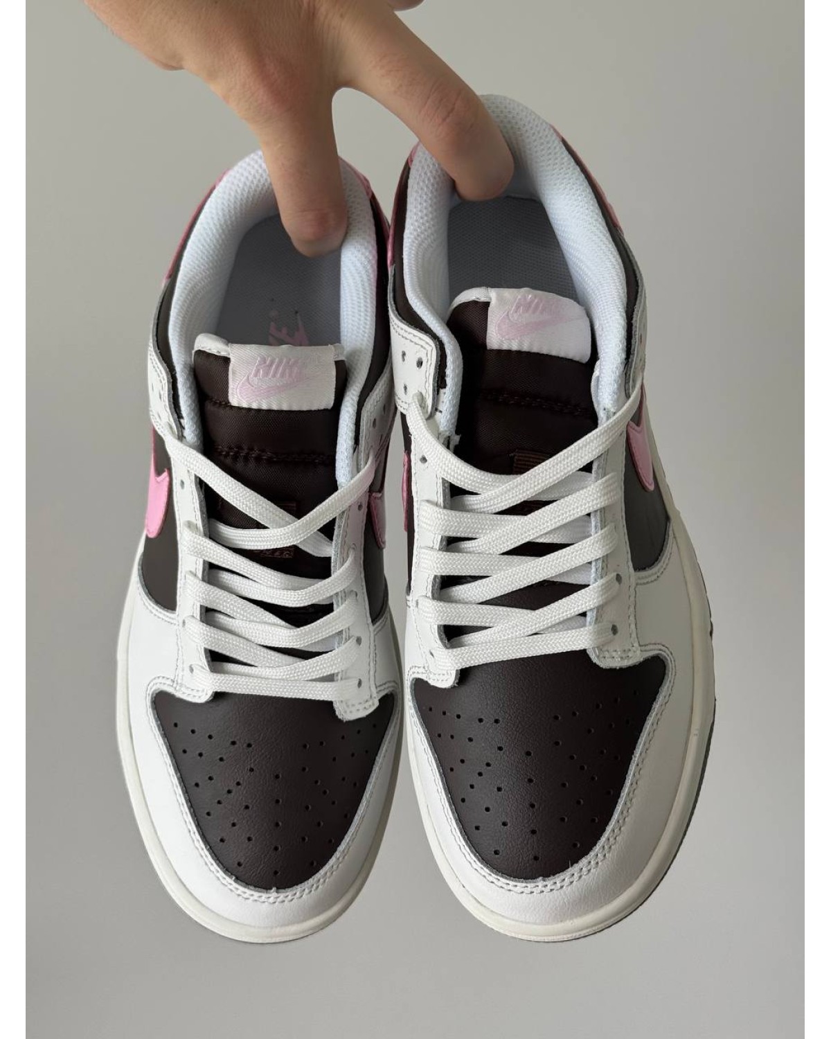 Nike SB Dunk White Brown Pink