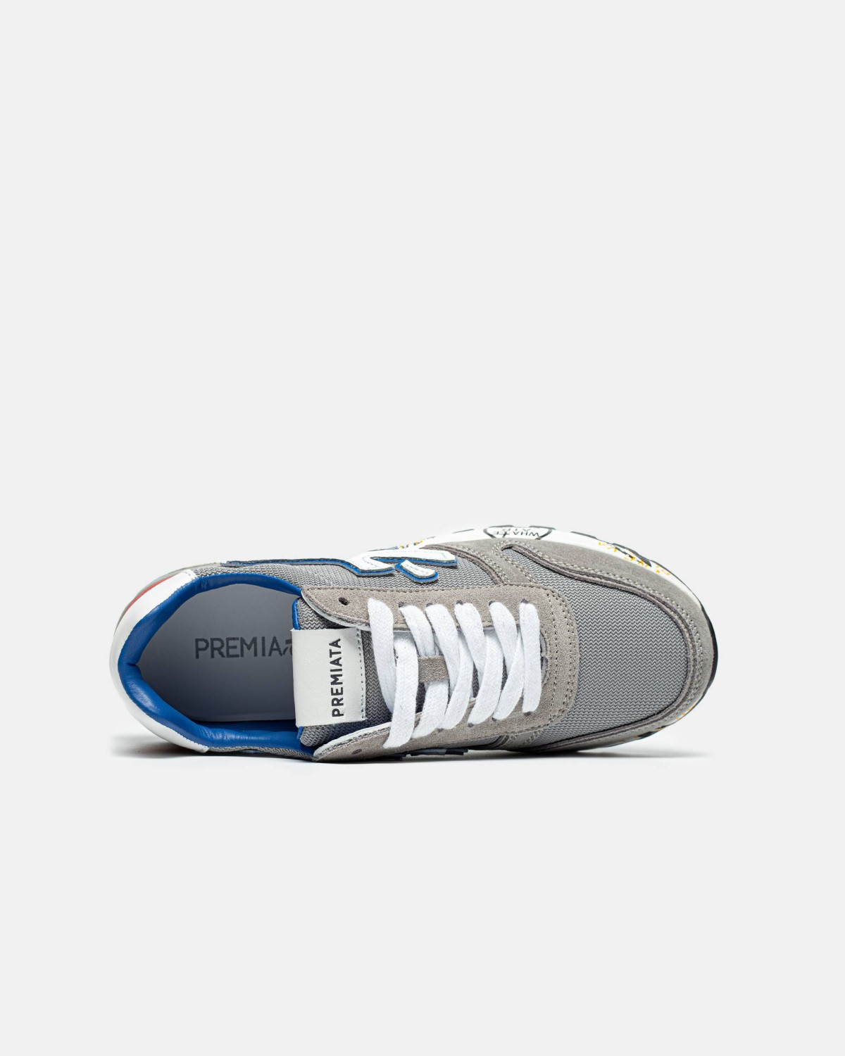 Premiata Mick Grey Blue Red