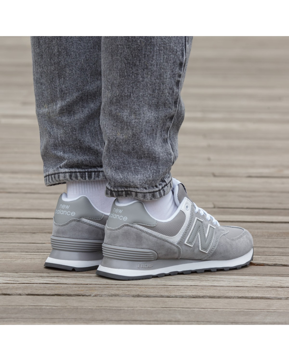 New Balance 574 Grey White New Balance 574 Grey White