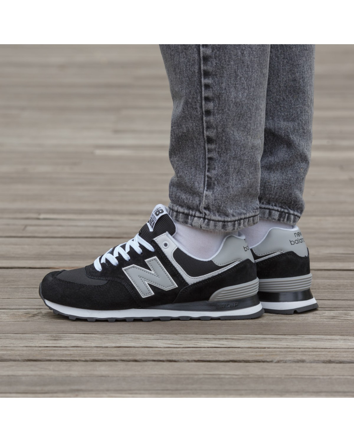 New Balance 574 Black/White