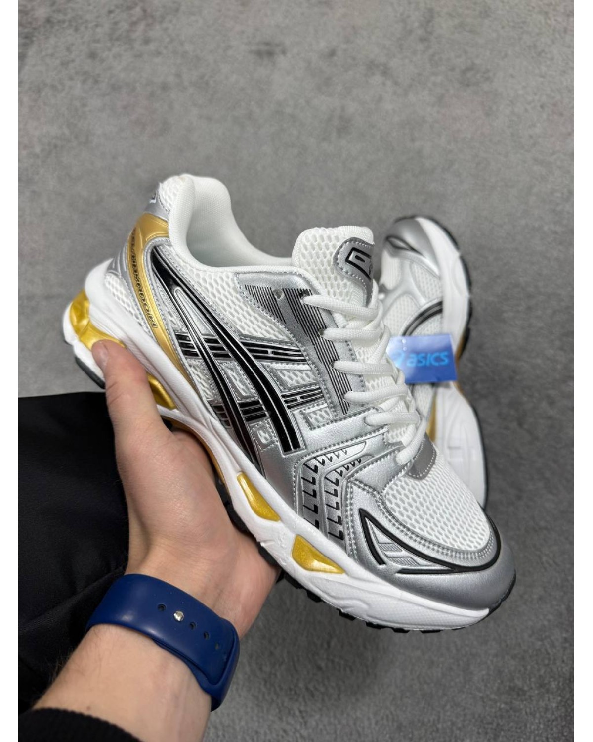 Asics Gel Kayano 14 White Silver Yellow