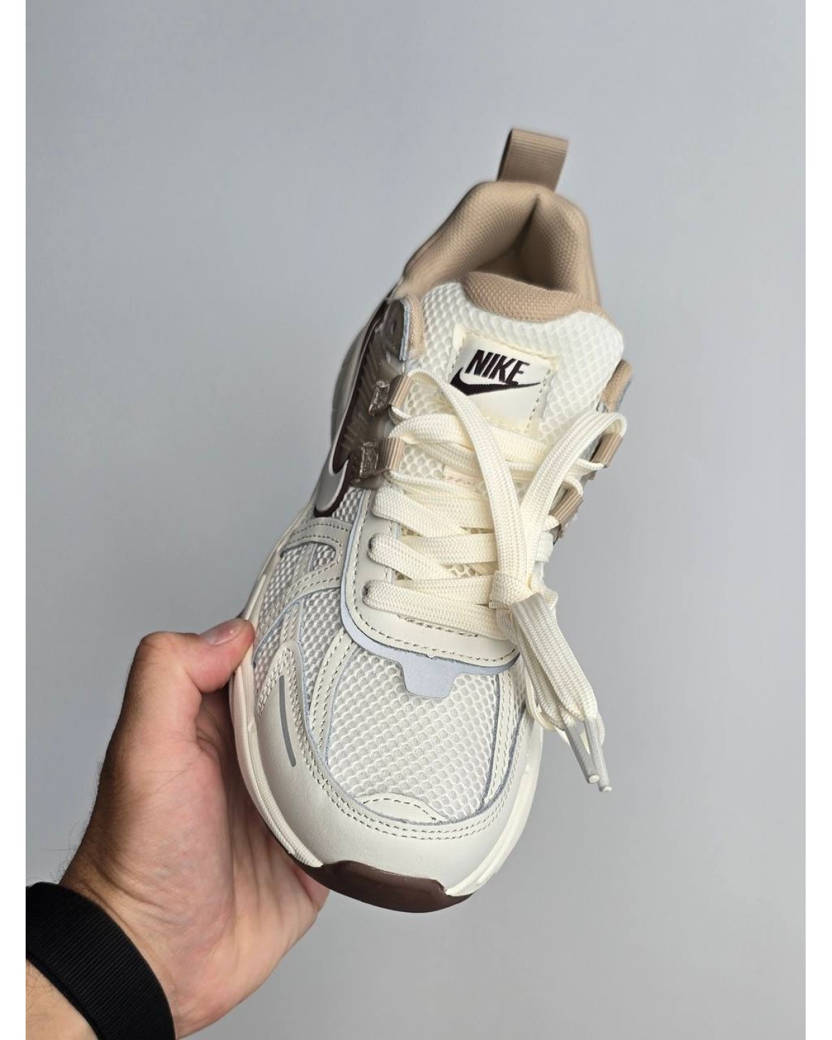 Nike V2K Run White/Light Beige/Brown Nike V2K Run White/Light Beige/Brown
