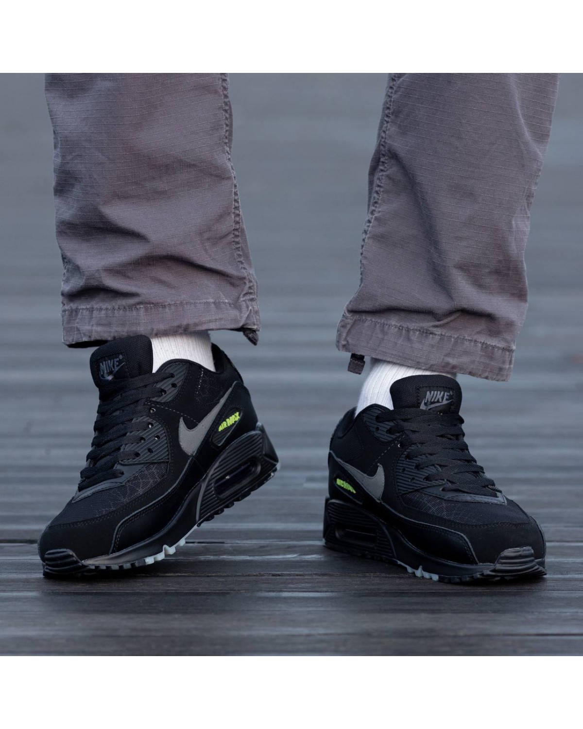 Nike Air Max 90 Black\Grey\Green Nike Air Max 90 Black\Grey\Green