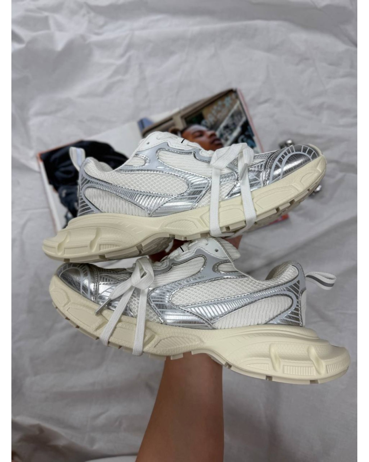 Balenciaga 3XL White Silver