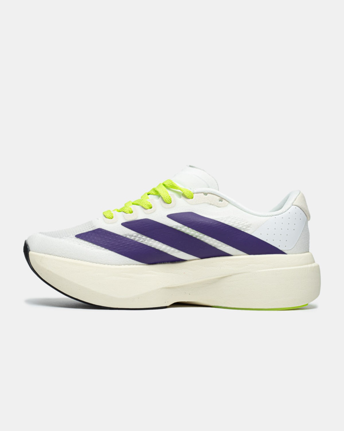 Adidas Adizero Evo SL «Cloud White / Collegiate Purple / Lime Bur Adidas Adizero Evo SL «Cloud White / Collegiate Purple / Lime Bur