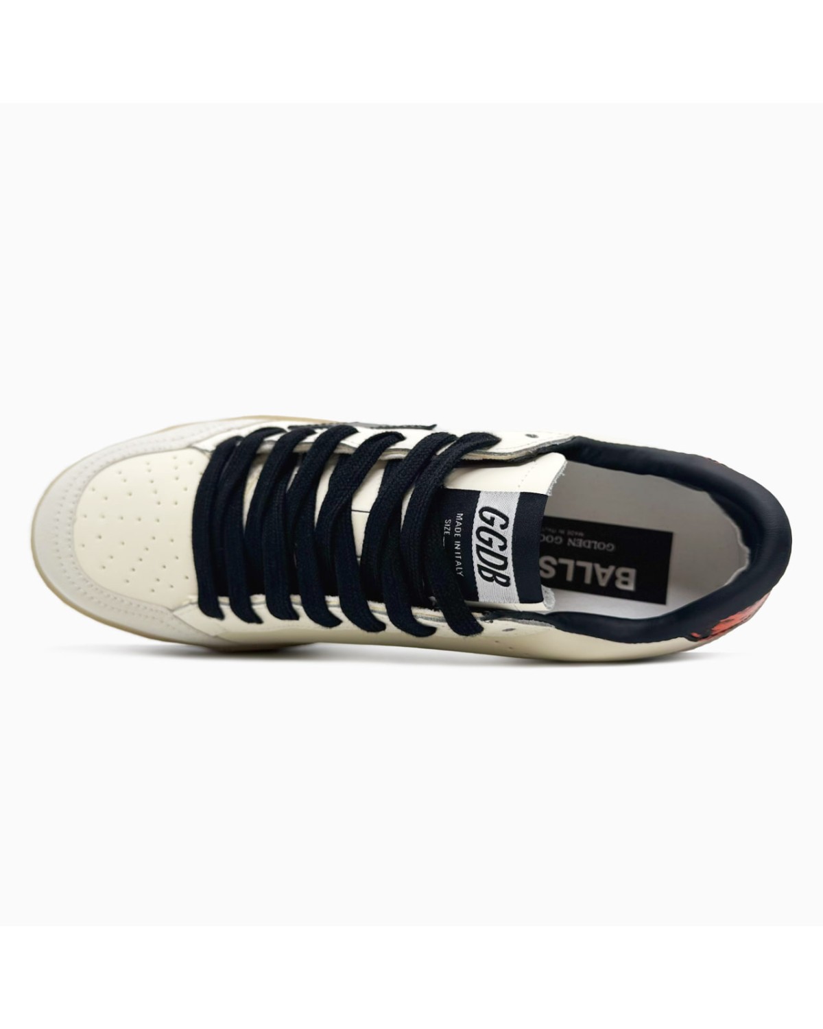 Golden Goose Ball Star White Nappa Black Star Golden Goose Ball Star White Nappa Black Star