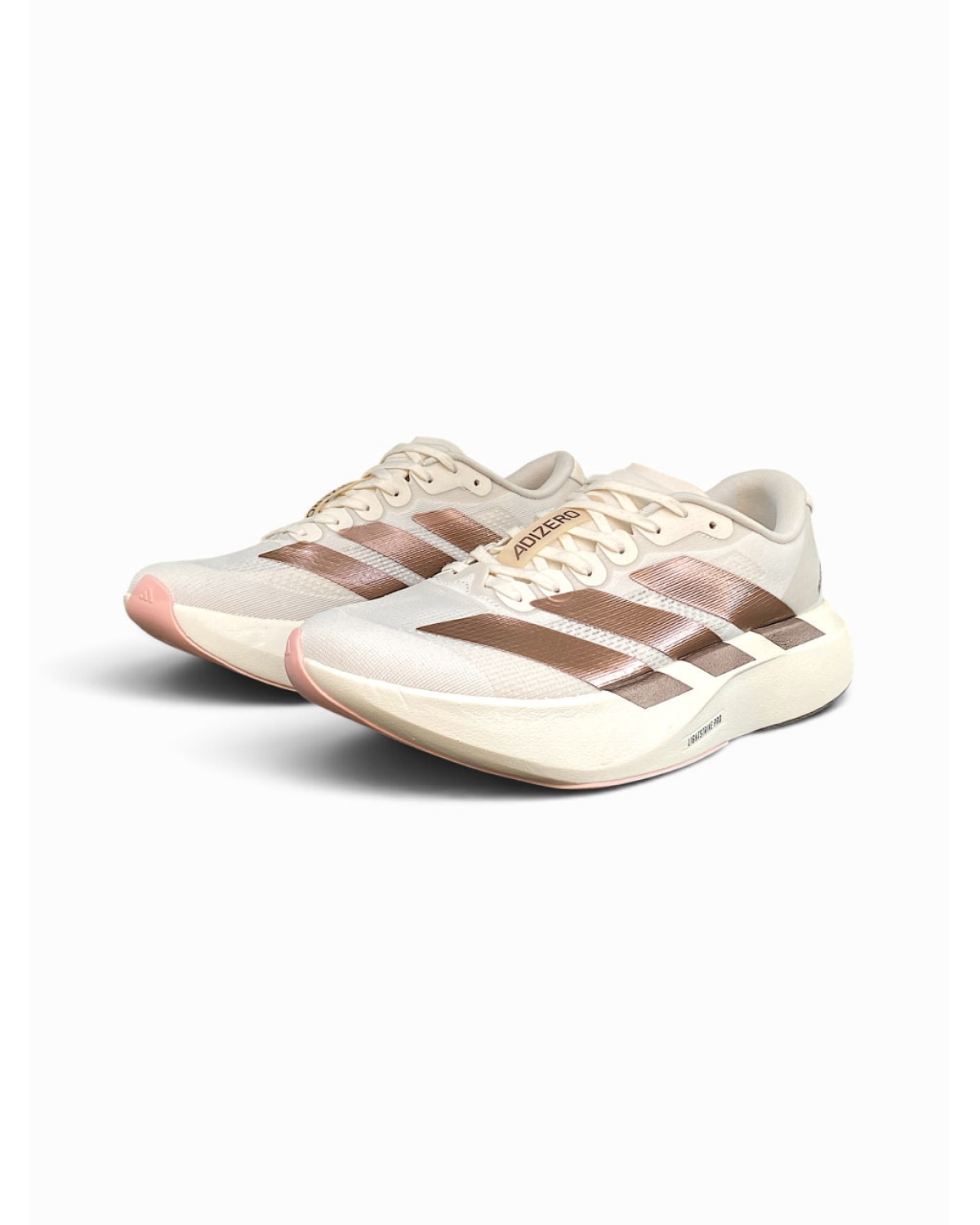 Adidas Adizero Evo SL 'Metallic Stripes Off White Copper' Adidas Adizero Evo SL 'Metallic Stripes Off White Copper'