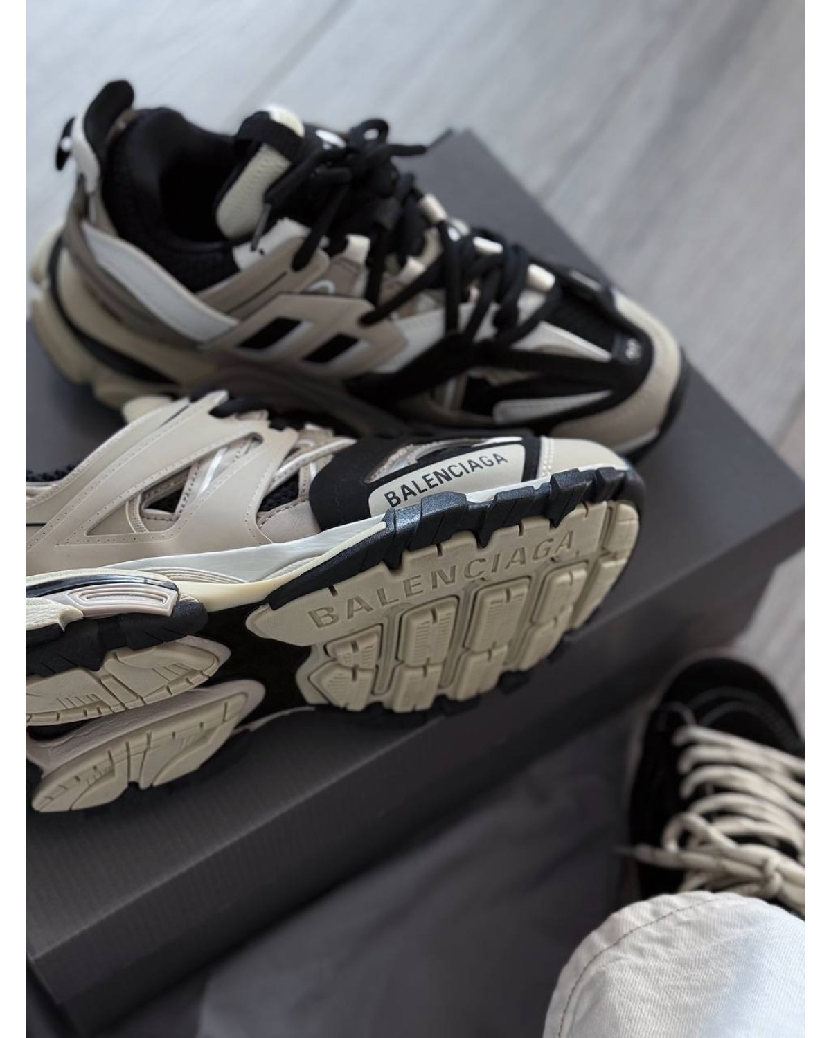 Balenciaga Track Beige Black Balenciaga Track Beige Black