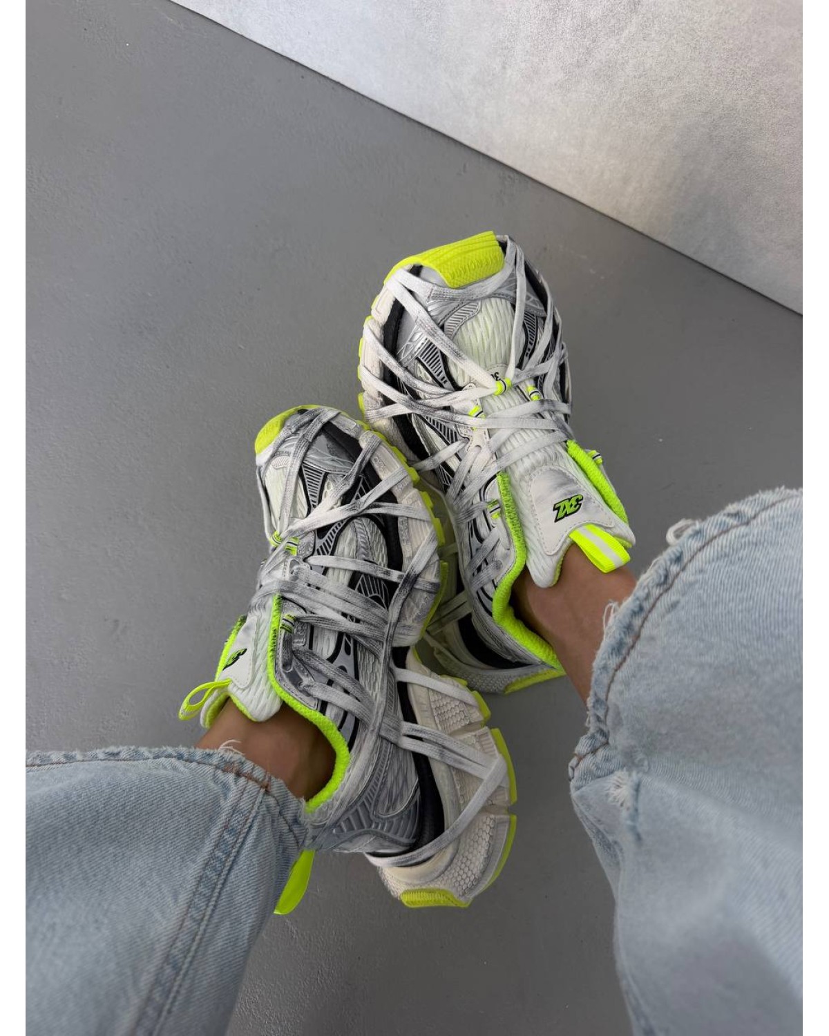 Balenciaga 3XL Extreme Laces Acid/Silver Balenciaga 3XL Extreme Laces Acid/Silver