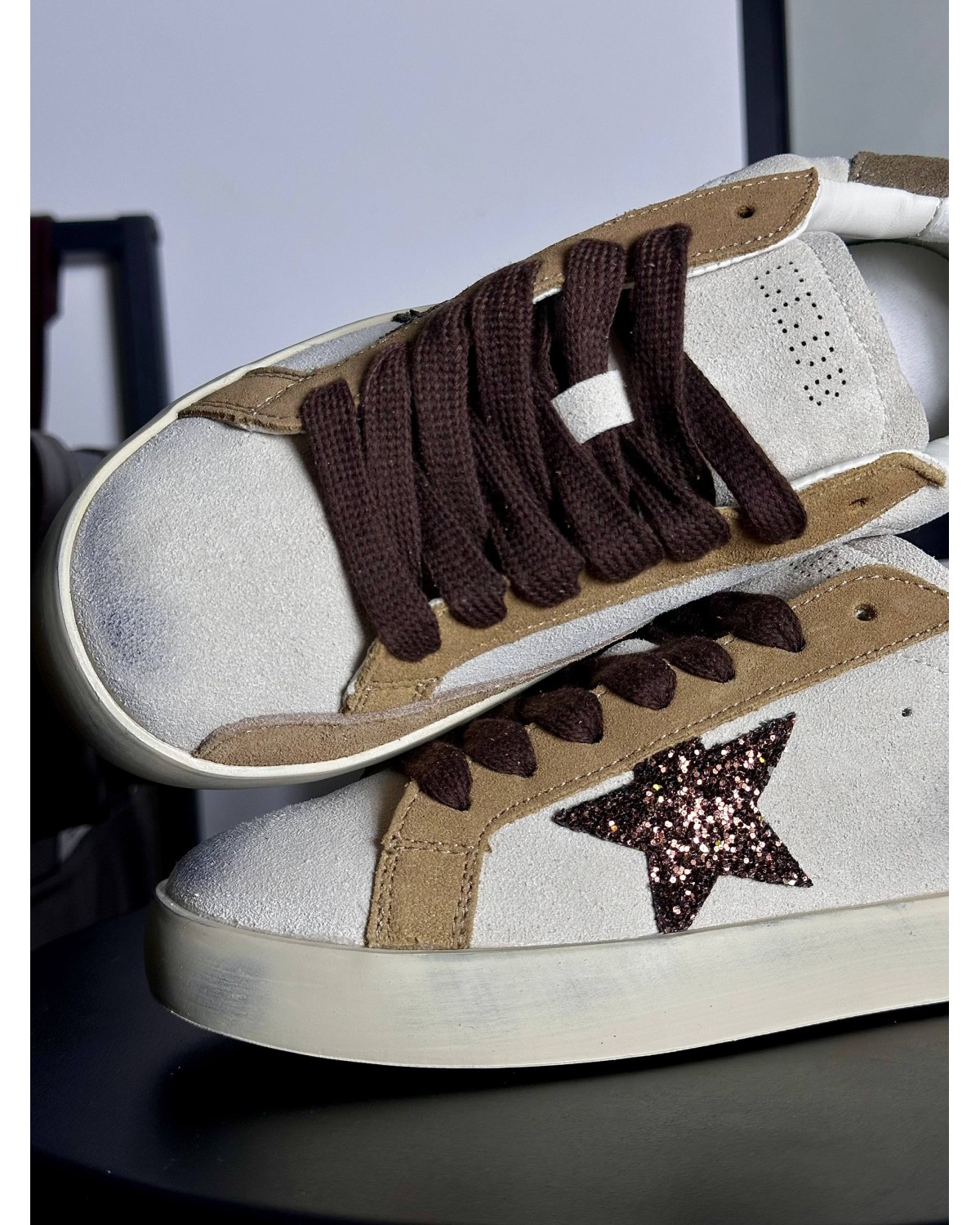 Golden Goose Superstar Beige Brown Golden Goose Superstar Beige Brown