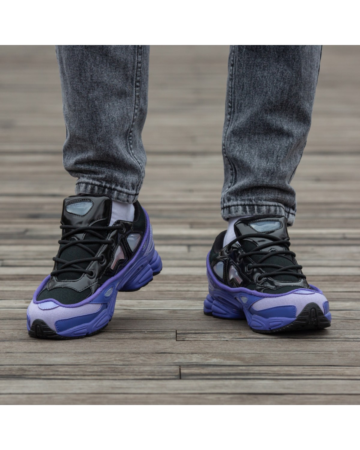 Adidas x Raf Simons Ozweego Black Purple Adidas x Raf Simons Ozweego Black Purple