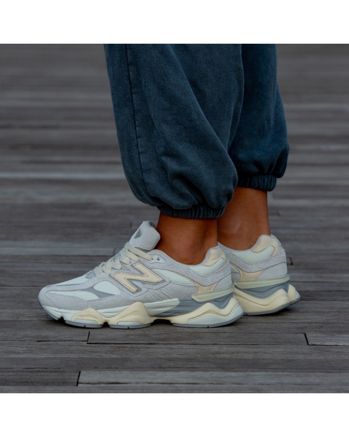 New Balance 9060 Quartz Grey Team Cream Sea Salt