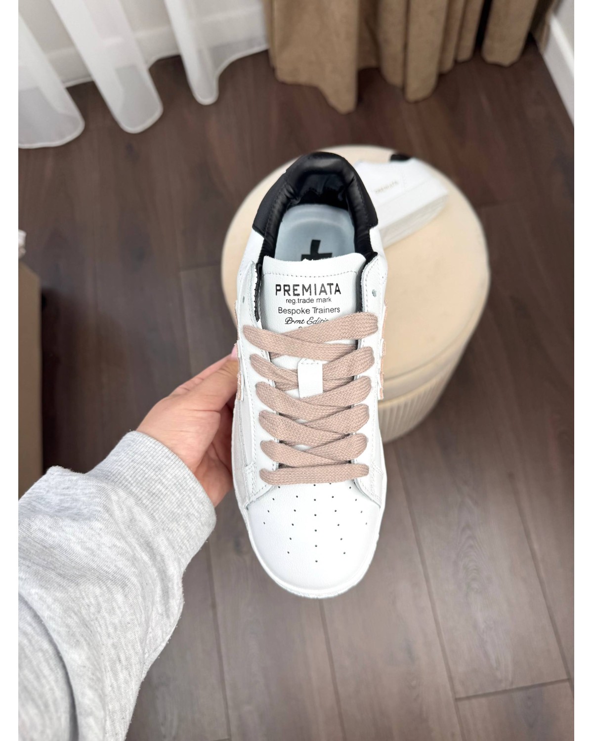 Premiata Steven White Beige