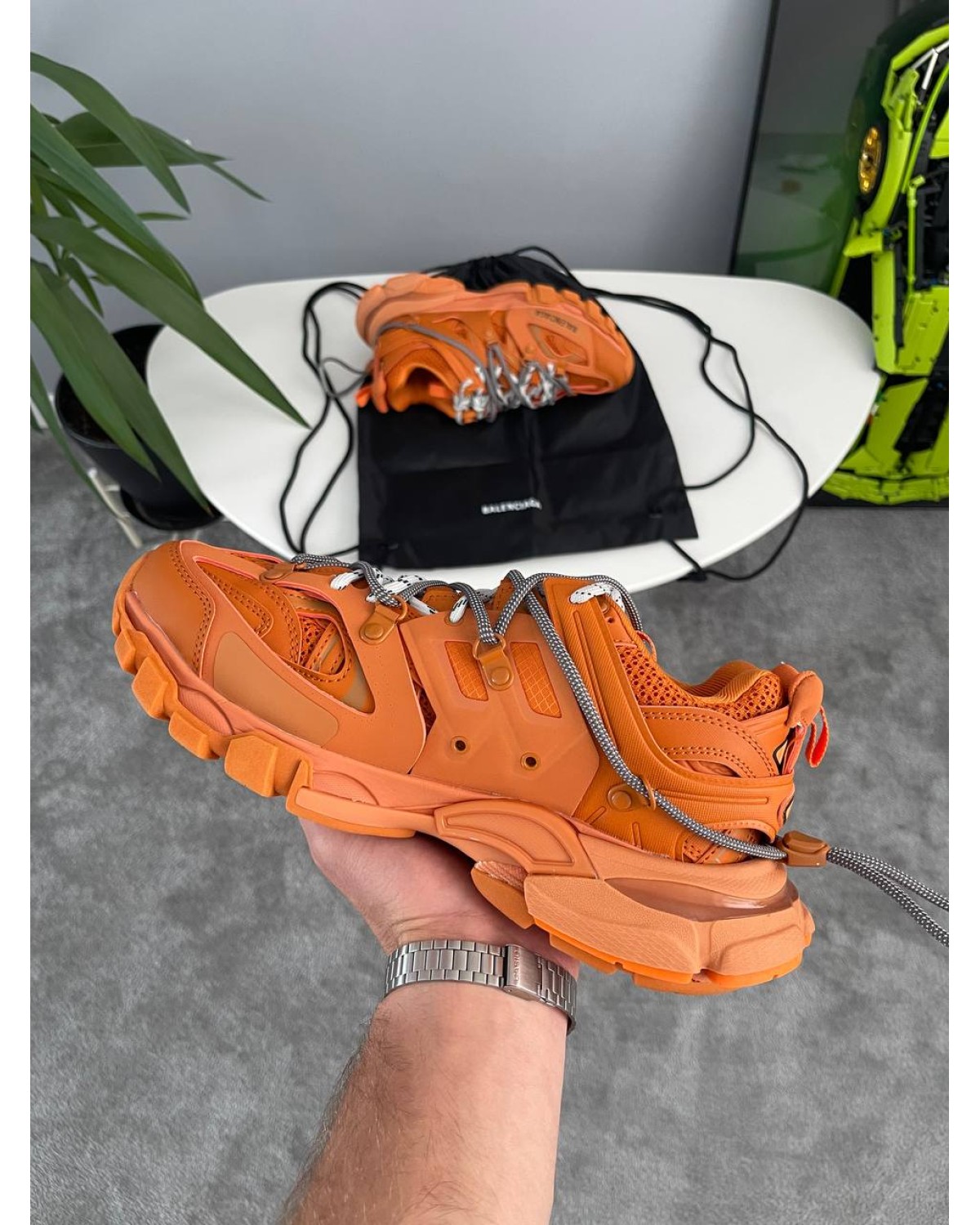 Balenciaga Track Trail Laces Orange