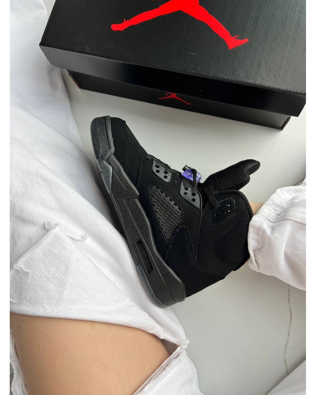 Jordan 5 Black Dark Blue Gum Jordan 5 Black Dark Blue Gum