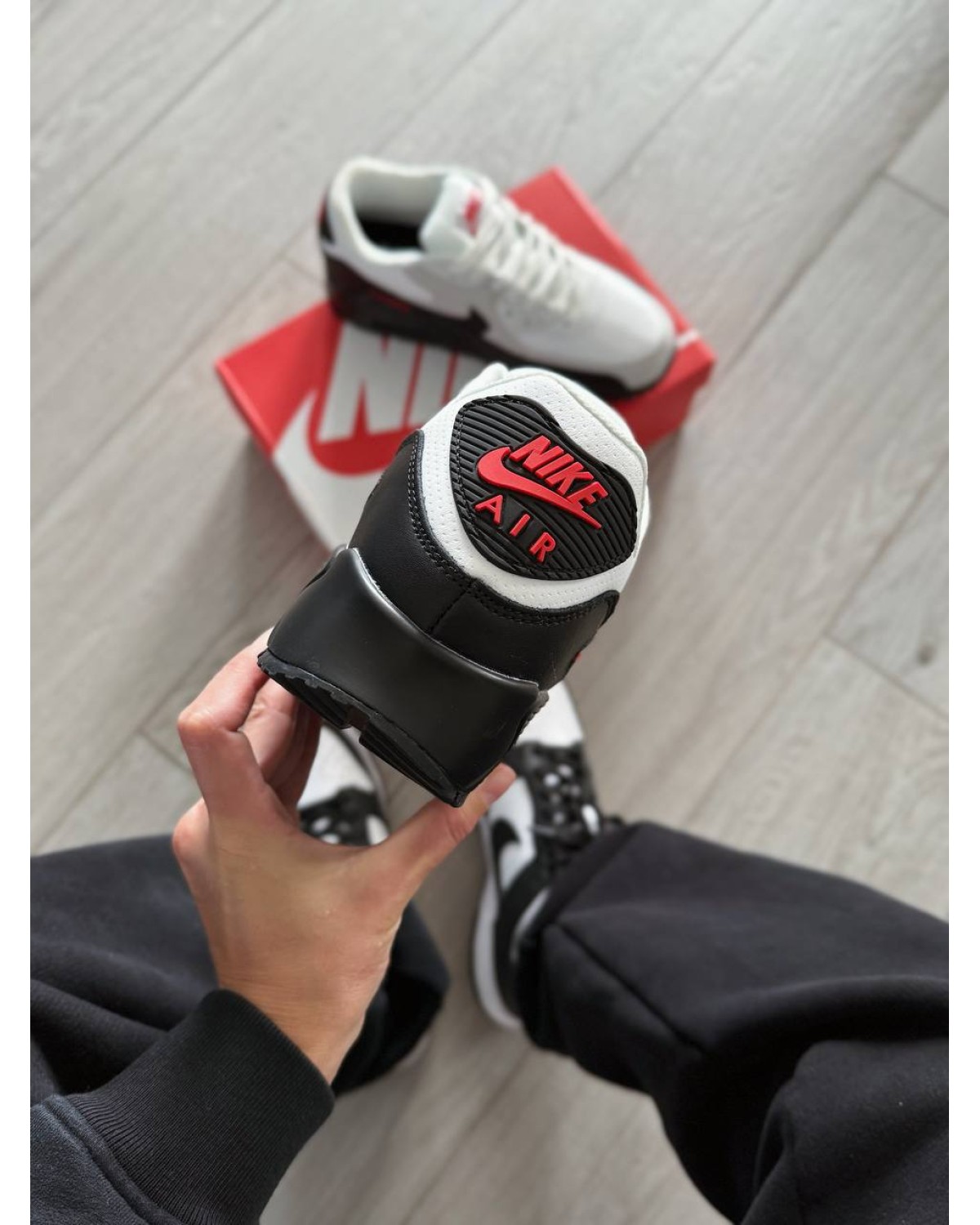 Nike Air Max 90 White Black University Red Nike Air Max 90 White Black University Red