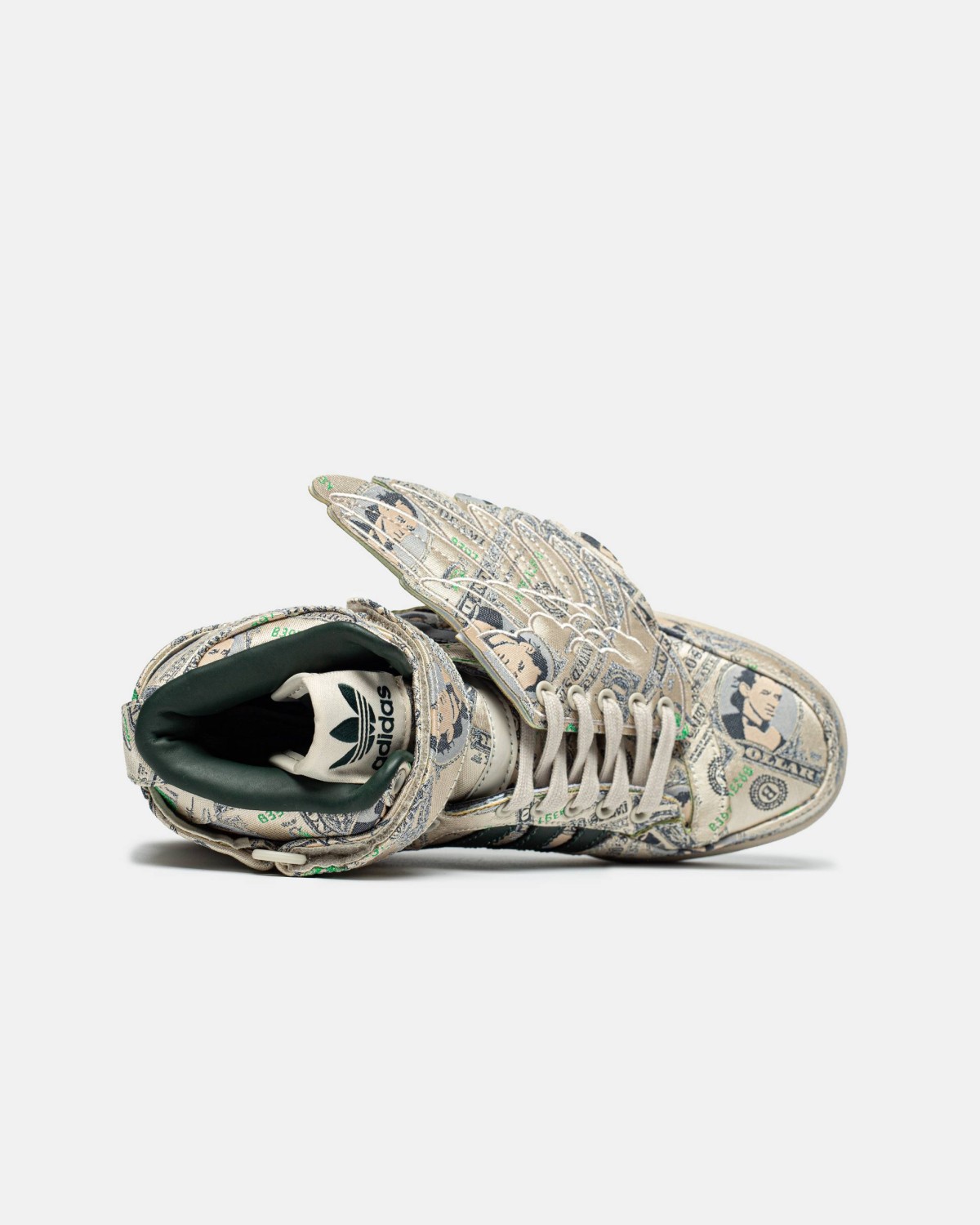 Adidas x Jeremy Scott Forum Wings 1.0 Money Green