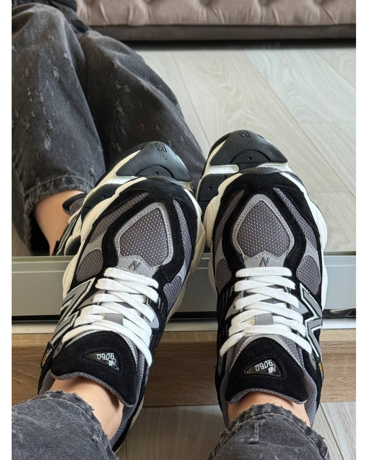 New Balance 9060 Cordura Black Grey White Thermo
