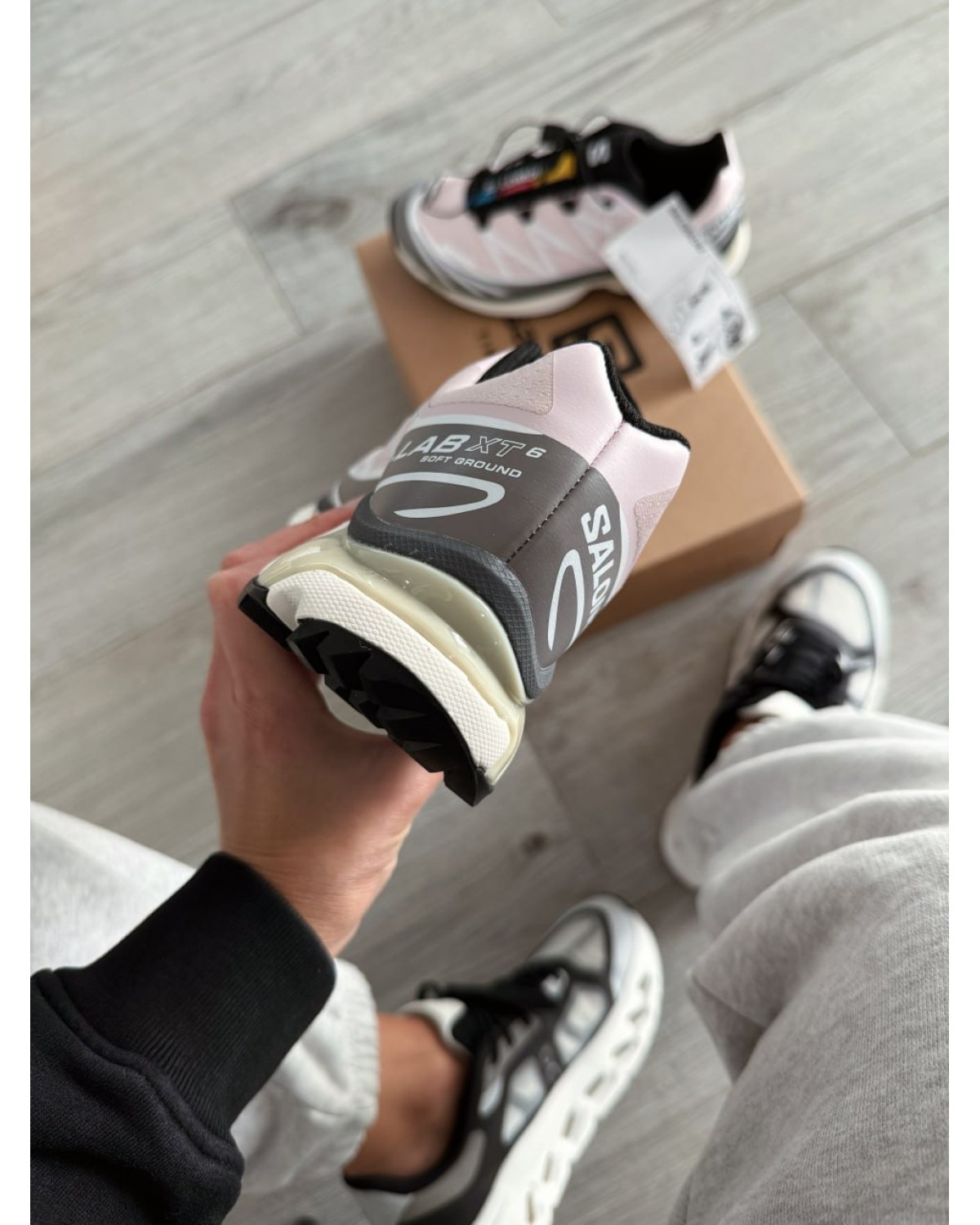Salomon XT-6 LAB Black / Icy Pink / Dawn Pink