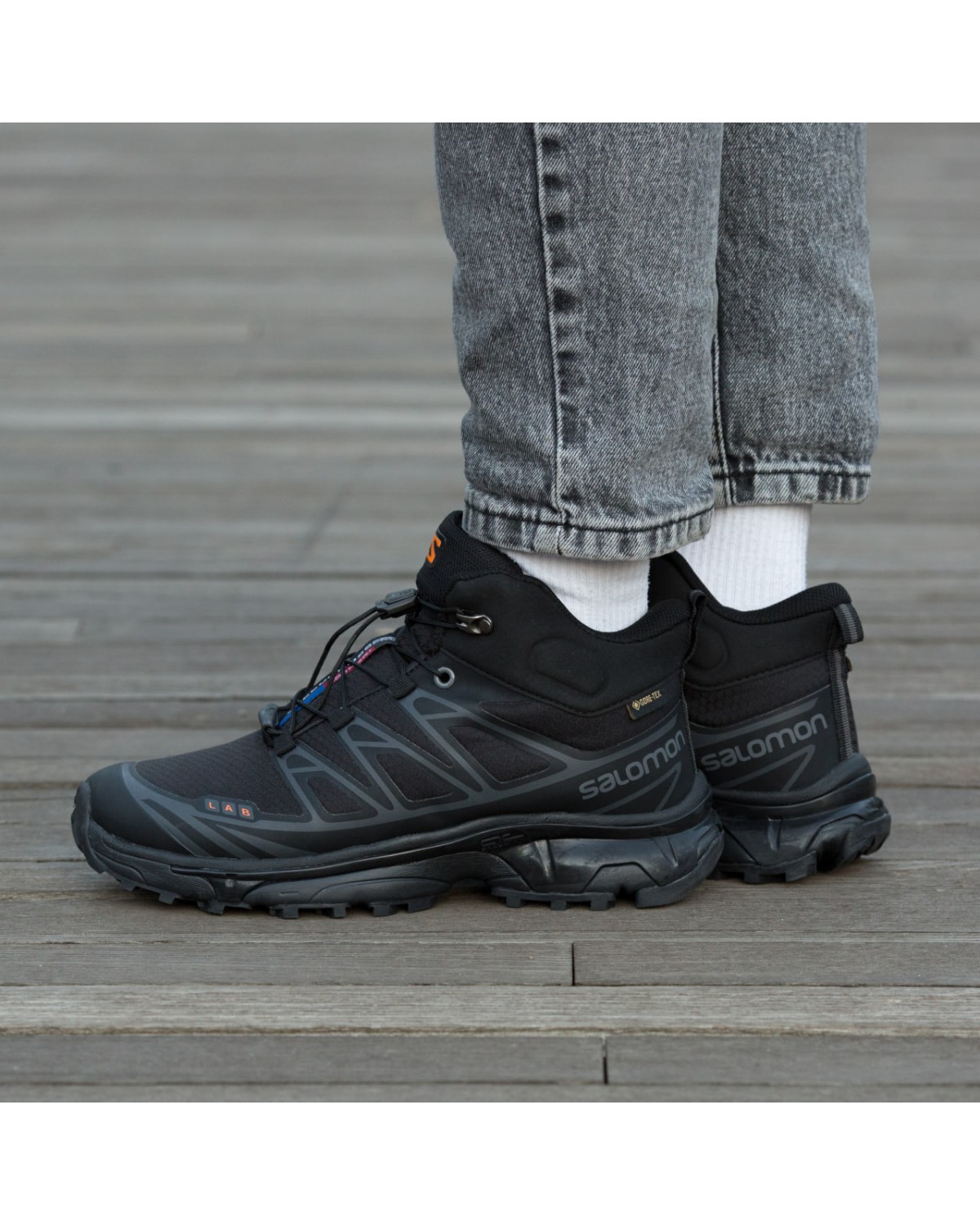 Salomon XT-6 Mid  Winter Fur Black Orange