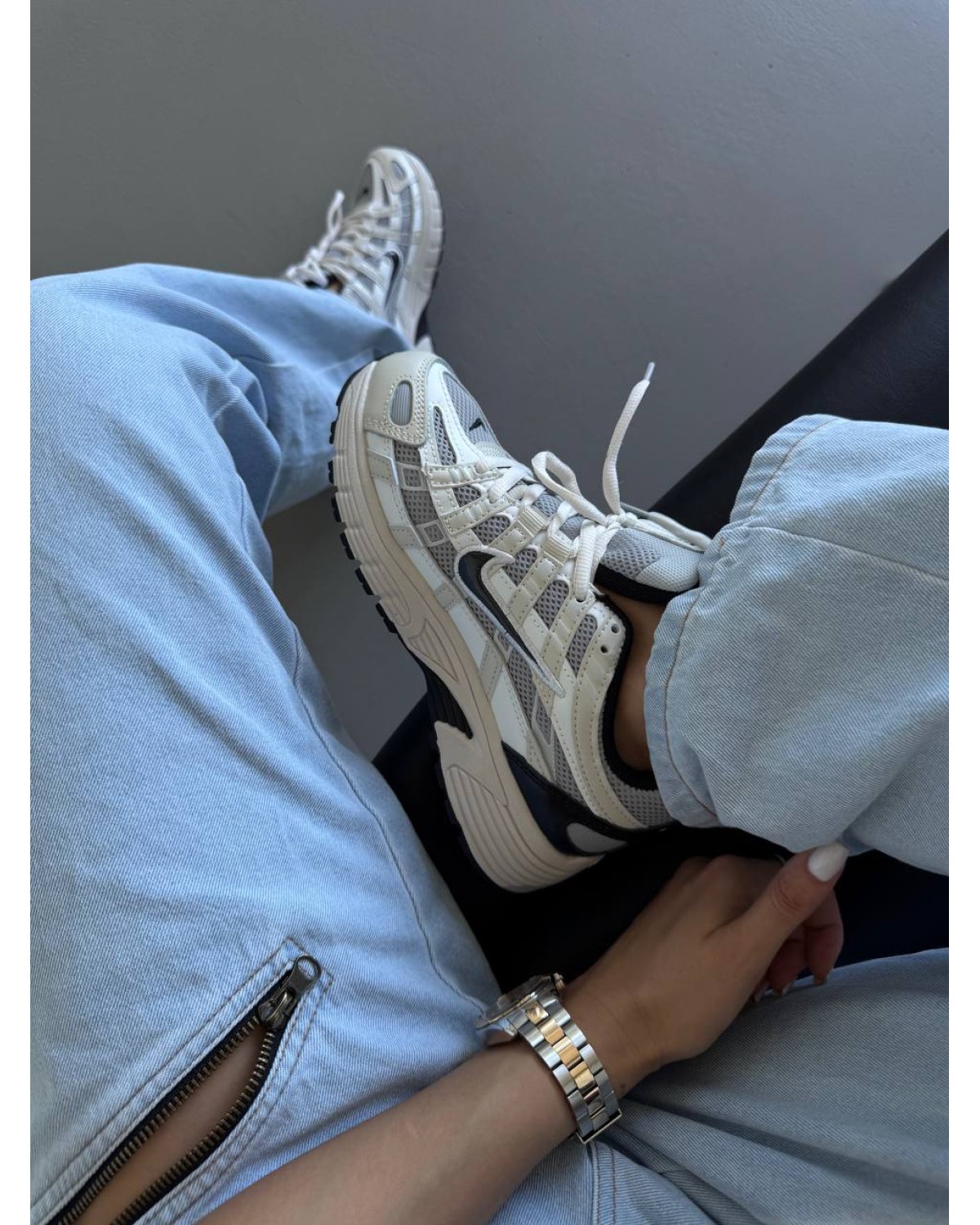 Nike P-6000 Platinum Tint Black