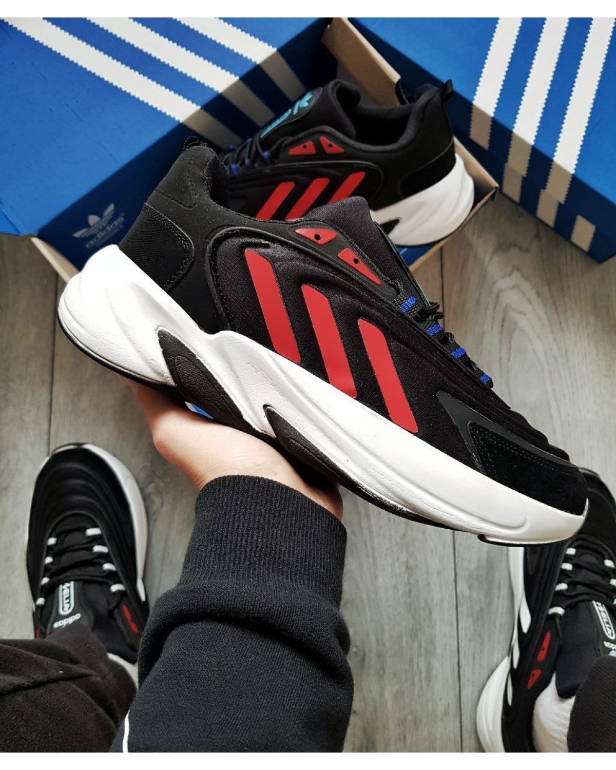 Adidas Ozelia Black Red White