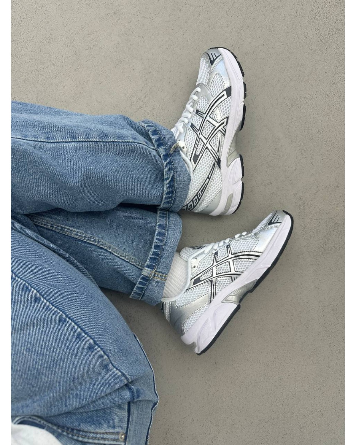 Asisc Gel-1130 White/Pure Silver