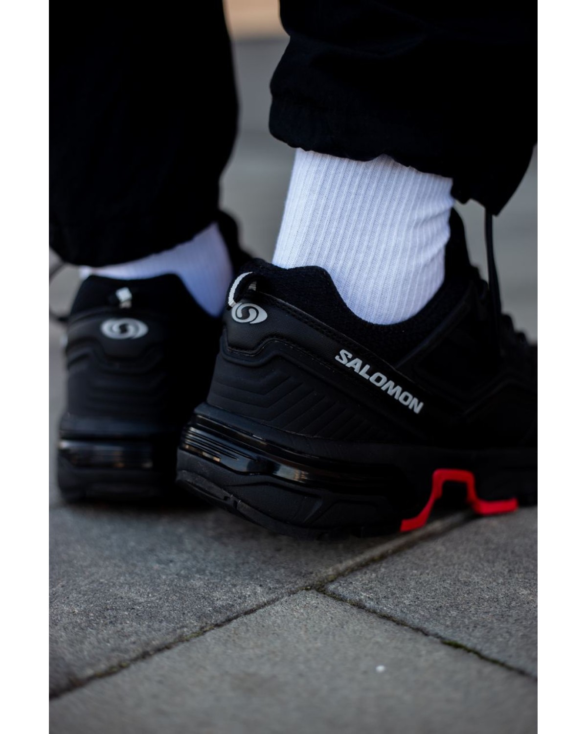 Salomon ACS + FT Black Red Thermo