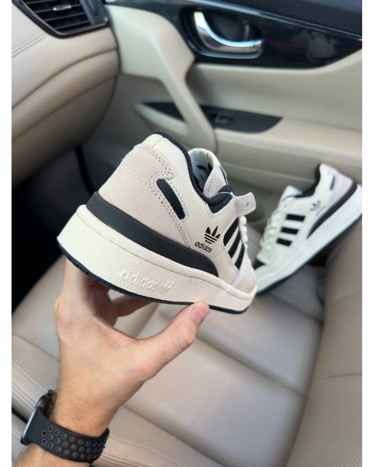 Adidas Forum Light Beige Black Adidas Forum Light Beige Black